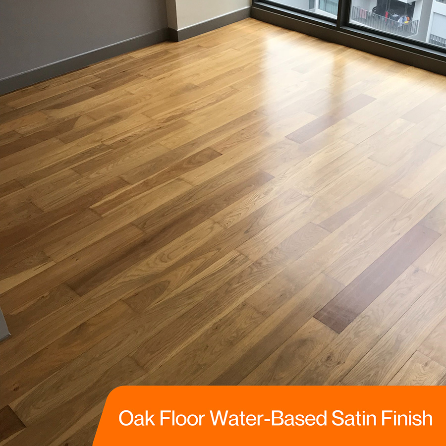 parquet sanding and varnish-oak water-based satin varnish