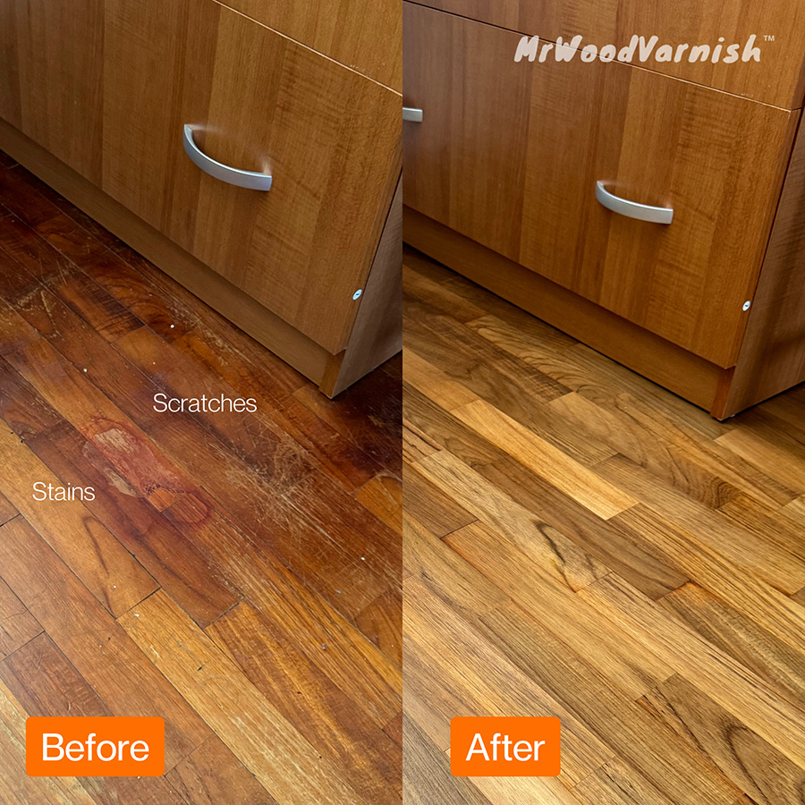 parquet sanding and varnish-stain removal